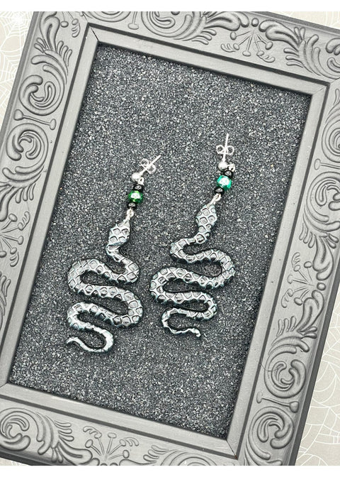 Salem Slithering Snake Earrings