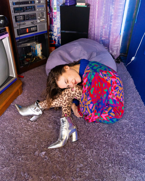 Pink Pop Leopard Print Sheer Tights