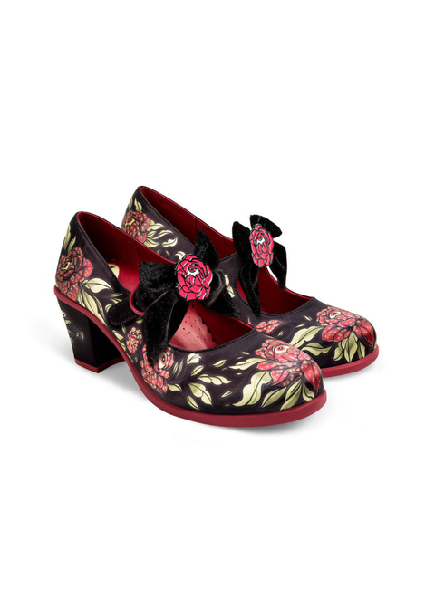 Chocolaticas® Mid Heels Rose Of Life Women's Mary Jane Pump