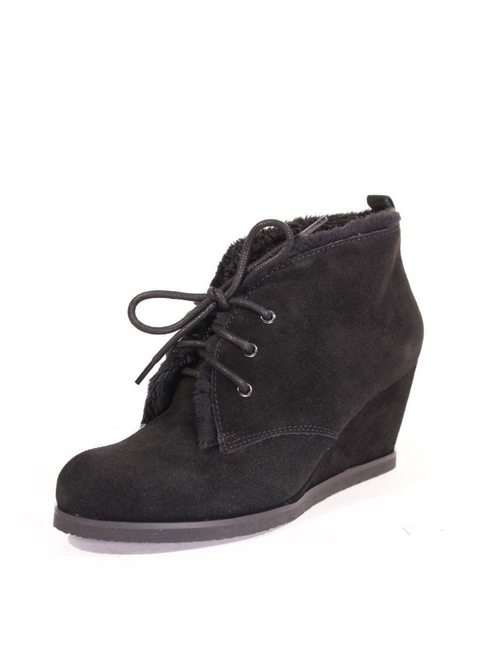 Toronto Suede Wedged Booties