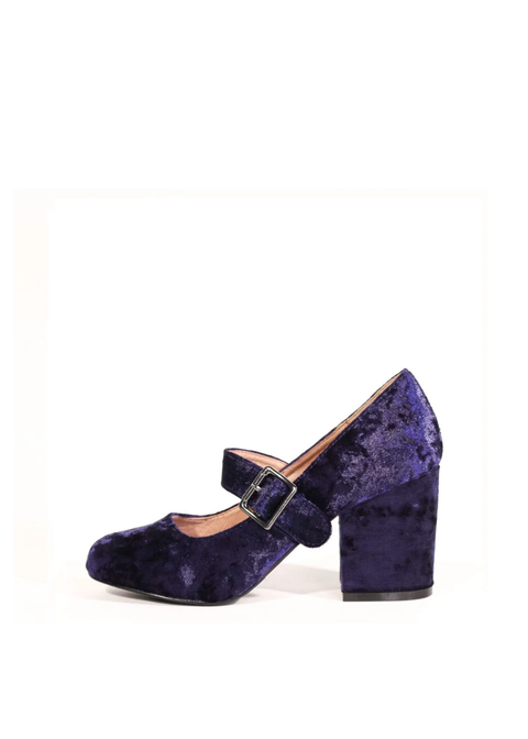 Oksana Velvet Mary Jane Heels