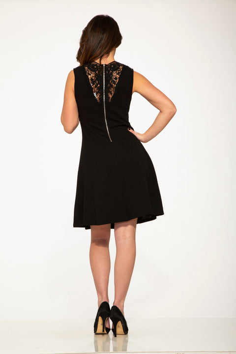 Black Mini Night Out Swing Dress