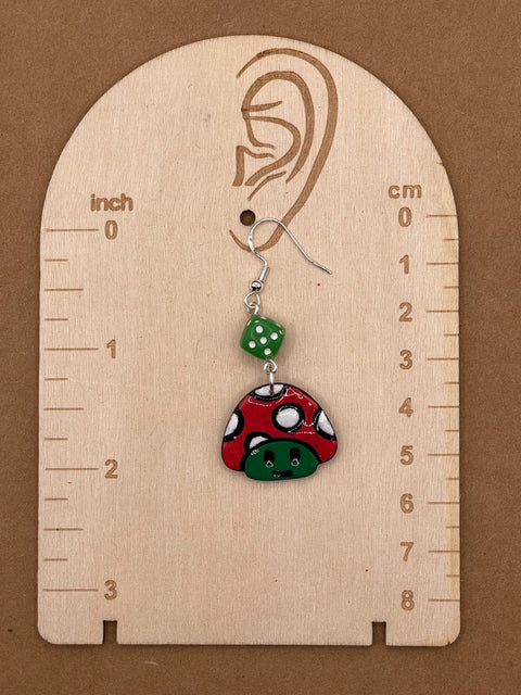 Cutie Mushroom Dangle Earrings