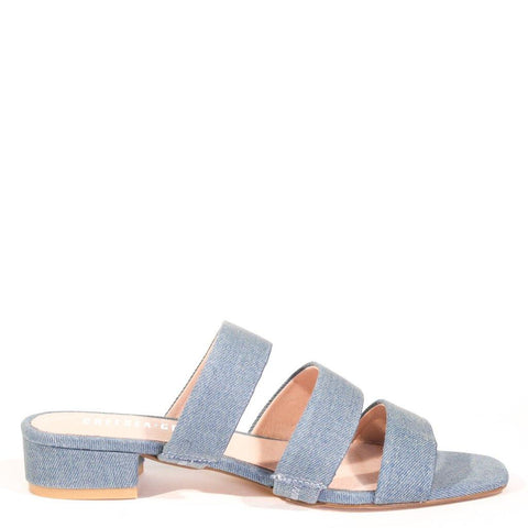 April Denim Sandal Mules