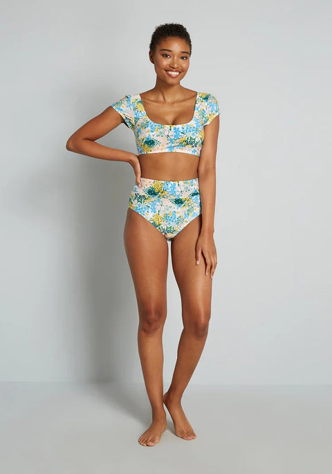 The Sara High-Waisted Bikini Bottom