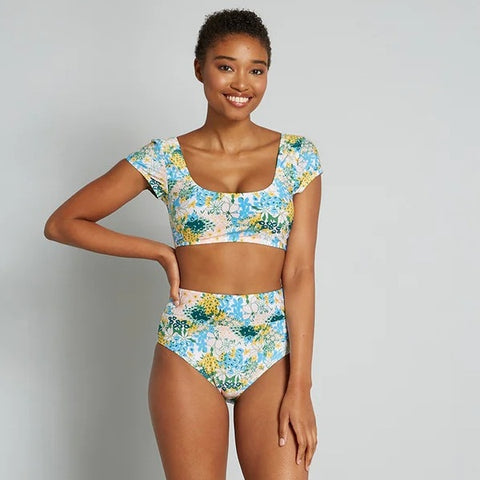 The Sara High-Waisted Bikini Bottom