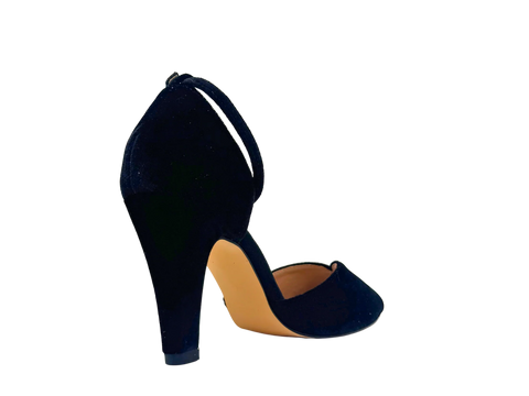 Lola Velvet Heels Black