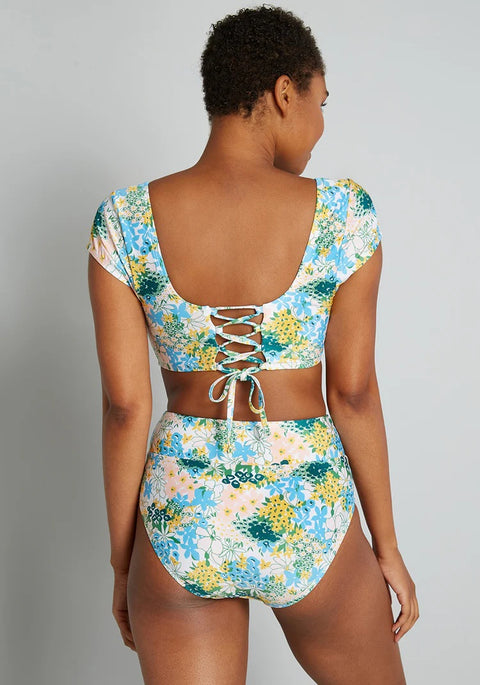 The Sara High-Waisted Bikini Bottom