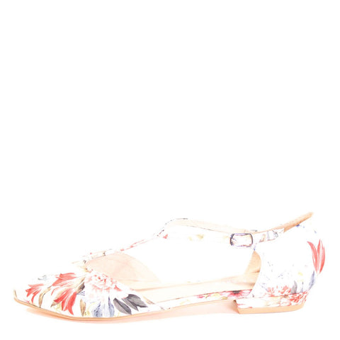 Garden Gingham T-Strap Flats