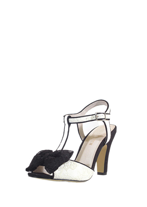 Leandra T-Strap Lace Heels