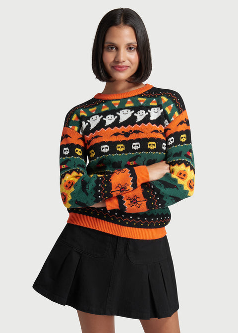 📌PRESALE Fright Night Delight Fair Isle Sweater