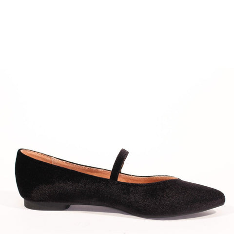 Prime Velvet Mary Jane Flats