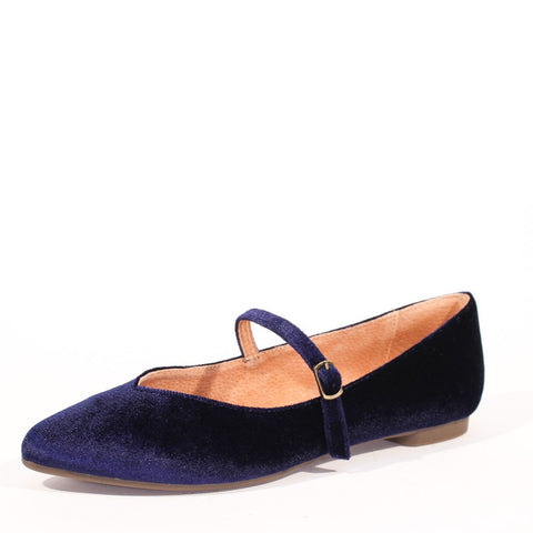 Prime Velvet Mary Jane Flats