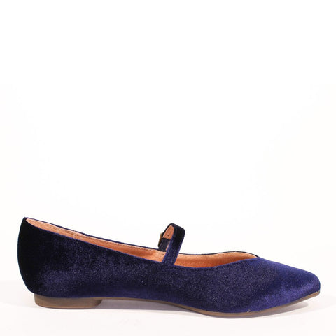 Prime Velvet Mary Jane Flats