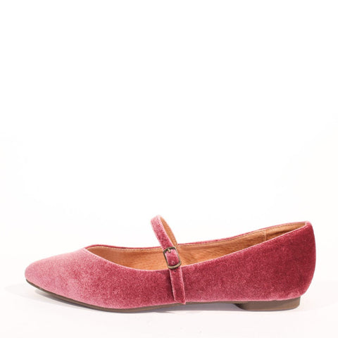 Prime Velvet Mary Jane Flats