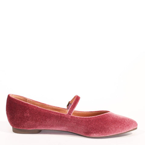 Prime Velvet Mary Jane Flats