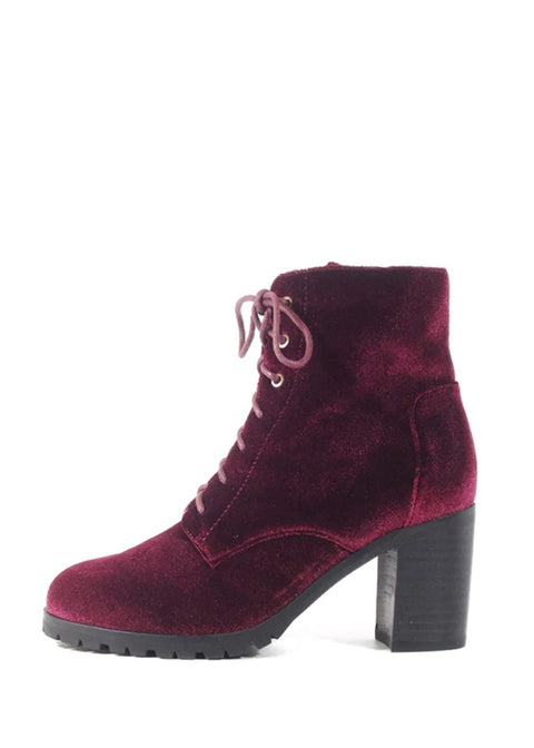 Timothy Velvet Booties