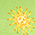 90'S SUNS LIME swatch