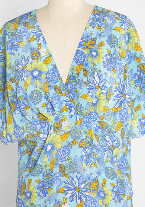 HARLOW FLORAL SEA BLUE