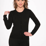 Black Crewneck Cardigan