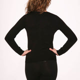 Black Crewneck Cardigan