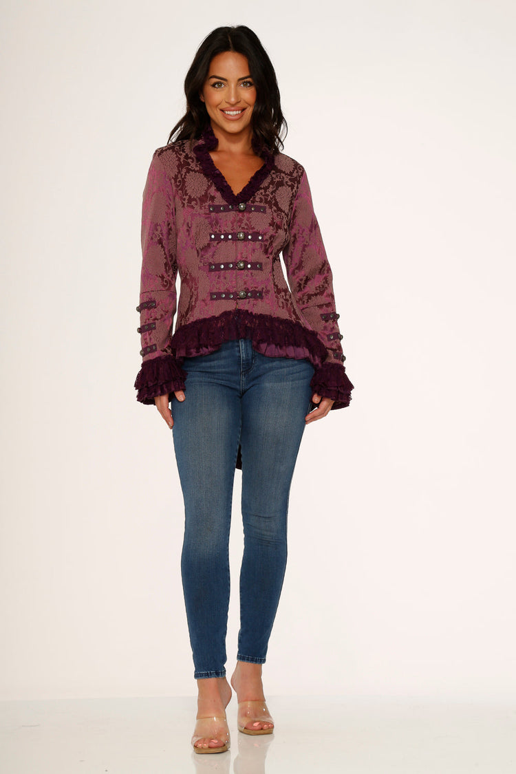 Purple Victorian Tailed Jacket