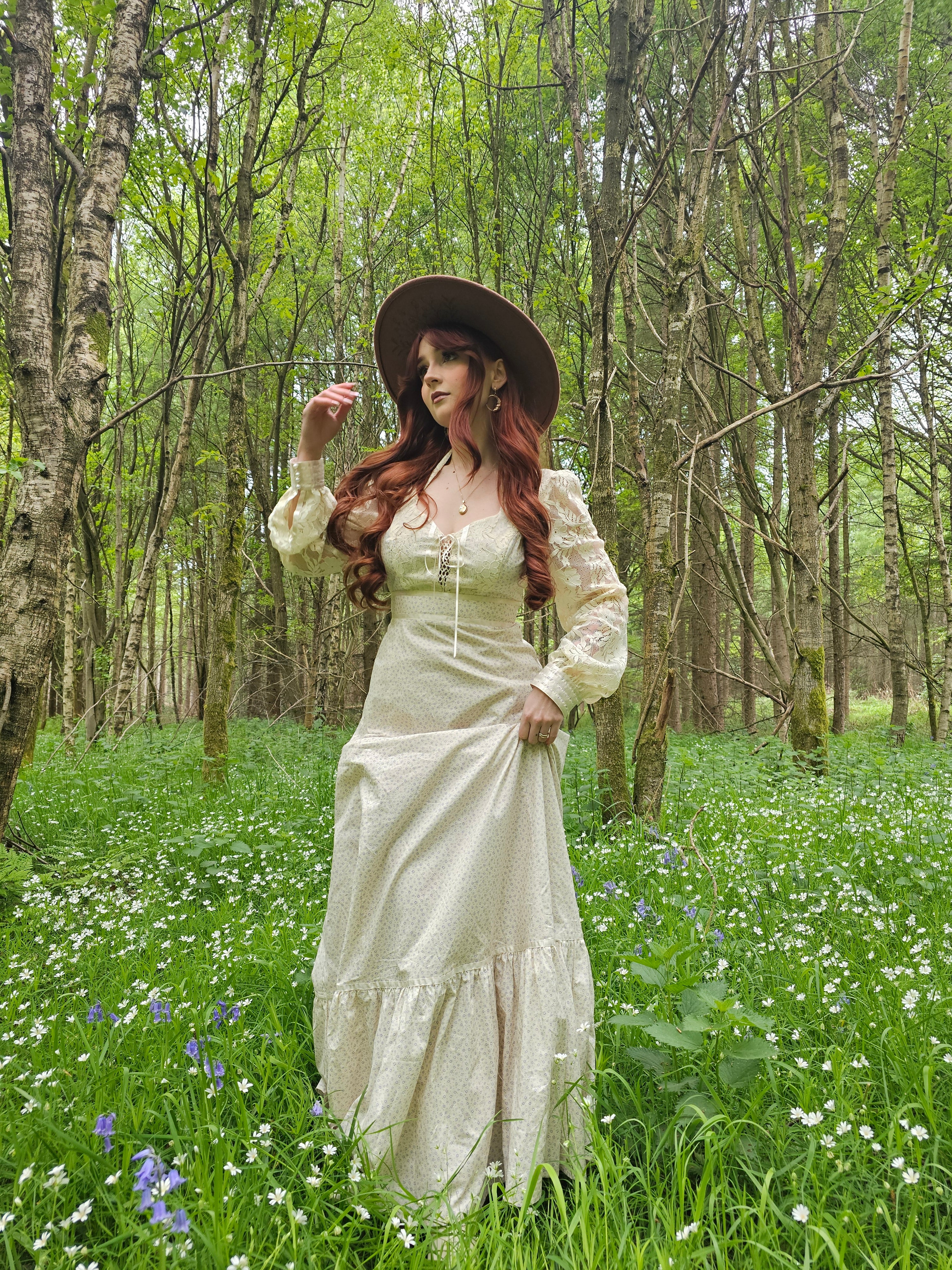 GUNNE SAX for ModCloth Jacqueline High Collar Prairie Maxi Dress