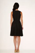 Rose Skulls Embroider Swing Dress