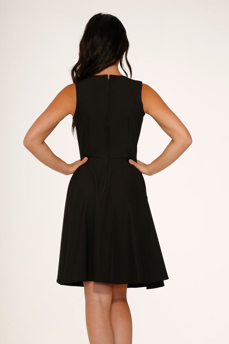 Rose Skulls Embroider Swing Dress