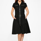 Black Mido Bondage Dress