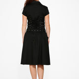 Black Mido Bondage Dress
