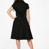 Black Mido Bondage Dress
