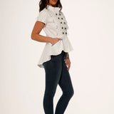 White High-Low Top