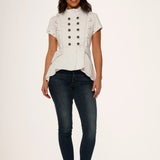 White High-Low Top