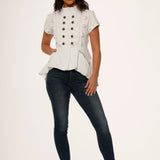 White High-Low Top