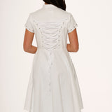 White Battalion Hi-Lo Dress