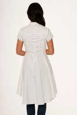 White Battalion Hi-Lo Dress
