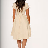 Battalion Khaki Hi-Lo Swing Dress