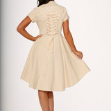 Battalion Khaki Hi-Lo Swing Dress