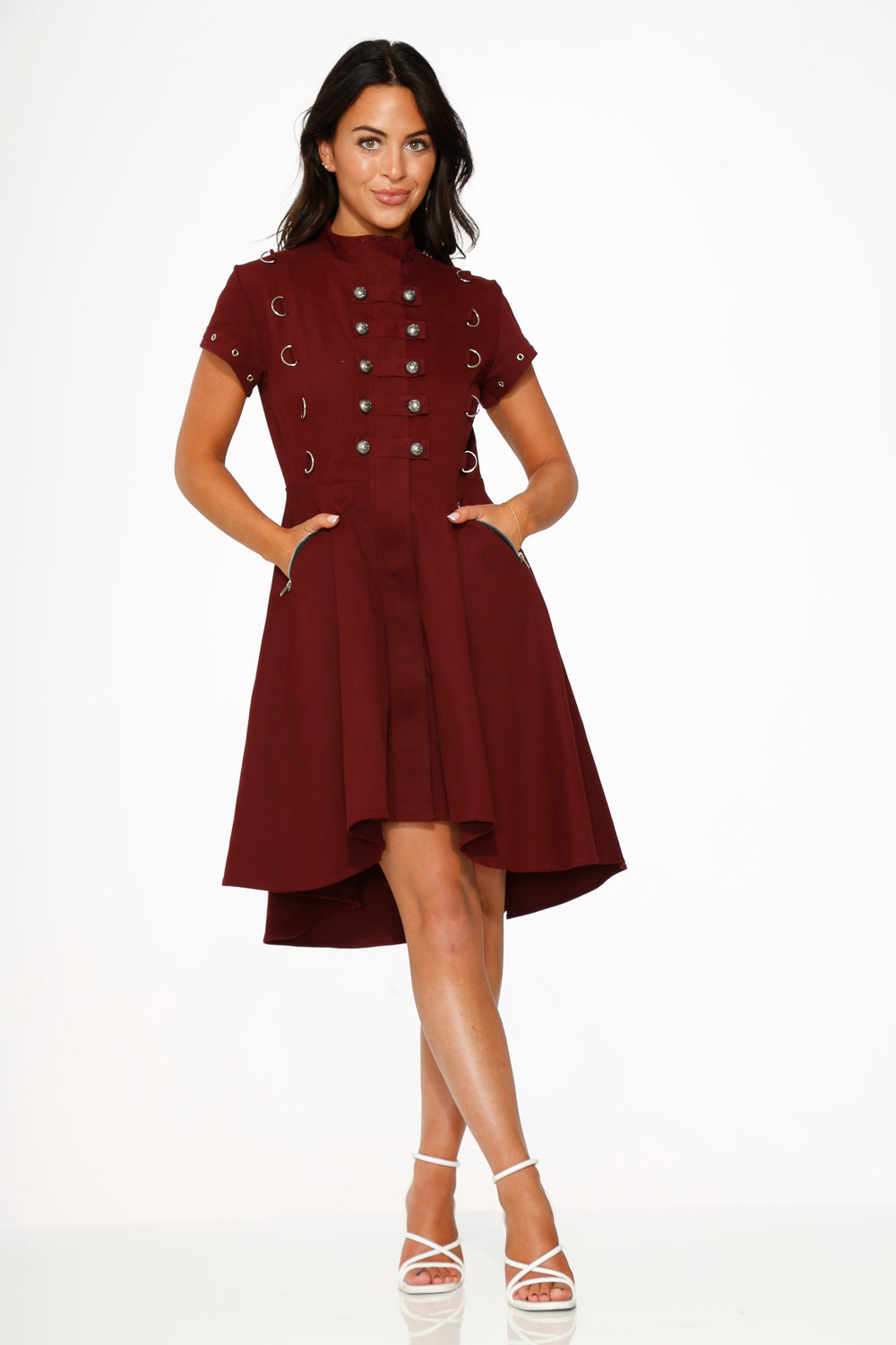 Battalion Hi Lo Swing Dress