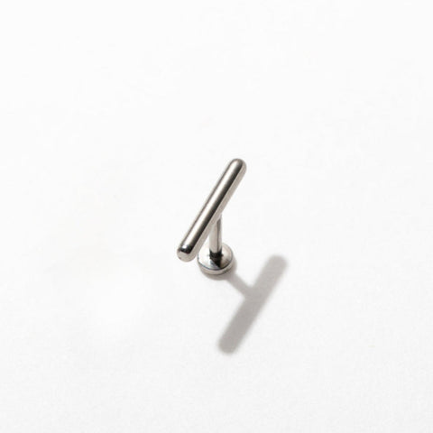 Tiny Bar Flat Back Stud Earrings
