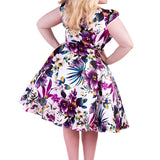 Pansies Floral Swing Dress