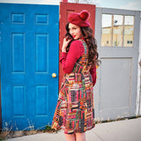 Retro Fit & Flare Dress Don't Judge a Book by its Cover