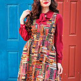 Retro Fit & Flare Dress Don't Judge a Book by its Cover