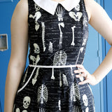 Retro Mod Collared Dress Anatomically Correct
