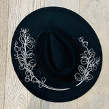 Vegan Felt Hat - XL Brim - Large Eucalyptus