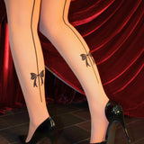 Paloma Sheer Backseam Thigh High Stockings