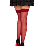 Roselle Floral Side Thigh Highs