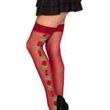 Roselle Floral Side Thigh Highs