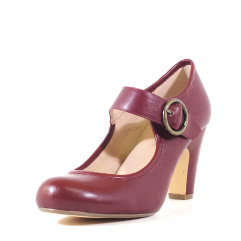 Madeline Mary Jane Heels Burgundy